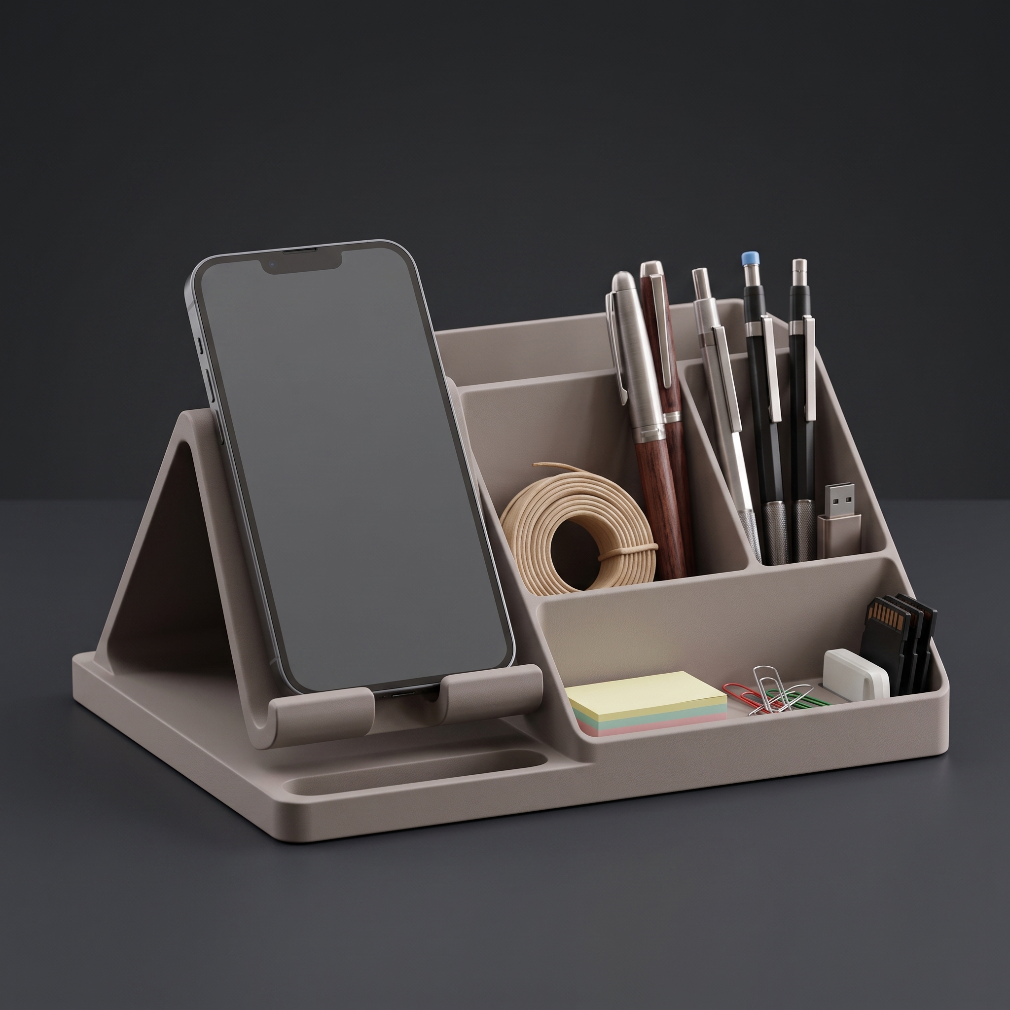 Phone Stand & Desk Organizer 2 in 1